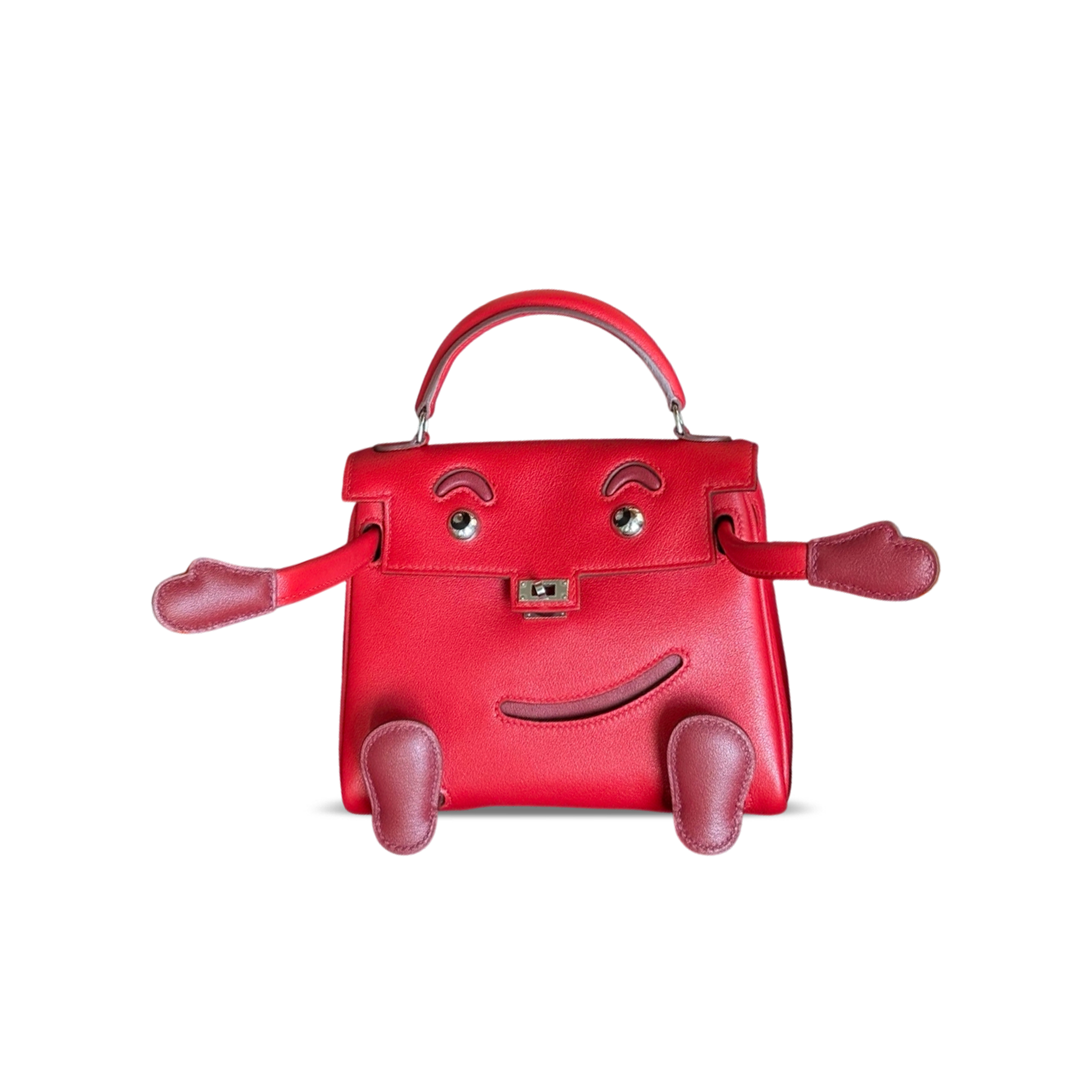 HERMÈS MASTER KELLY DOLL SWIFT PALLADIUM HARDWARE (16*12*7cm)
